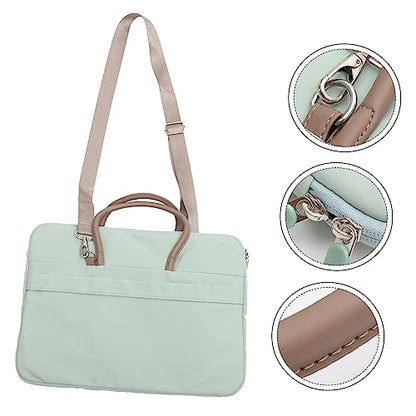 TEHAUX Laptop Sleeve Bag for Laptops Vertical Case with Extra Pocket for Accessories Lightweight Shoulder Bag for Women for Travel and Business