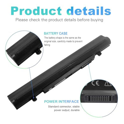 Futurebatt 5200mAh Battery for Asus U56 U46 U46E U46J U46S U56E U56J U56S Fits A32-U46, A42-U46 - size: A42-U46