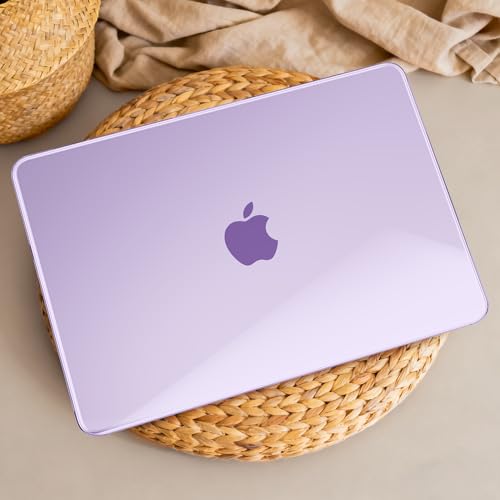 May Chen for MacBook Neo 13 inch Liquid Retina Display ((2026 Release A3404), Slim & Lightweight Protective Case with Screen Protector&Keyboard Cover&Dust Plug, Crystal Purple - color: Crystal Purple