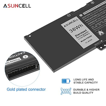 ASUNCELL 38Wh F62G0 Battery for Dell Inspiron 13 7000 7373 7386 2 in 1 Series Vostro 13 5000 5370 13-5370 P83G P87G P91G Series F62GO 39DY5 RPJC3 - color: F62G0