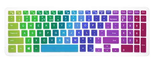 Keyboard Cover Compatible with 15.6" Dell Inspiron 15 3000 5000 7000 Series; 15.6 inch Dell G3 G5 G7 Series; 17.3" Dell Inspiron 17 5000 Series; 17.3" Dell G3 Series (with Numeric Keypad) - Rainbow - color: Rainbow