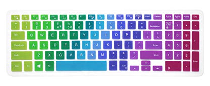 Keyboard Cover Compatible with 15.6" Dell Inspiron 15 3000 5000 7000 Series; 15.6 inch Dell G3 G5 G7 Series; 17.3" Dell Inspiron 17 5000 Series; 17.3" Dell G3 Series (with Numeric Keypad) - Rainbow - color: Rainbow