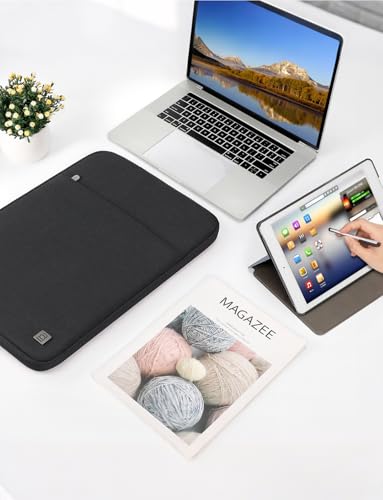 DOMISO 16-17 inch Laptop Sleeve Case Notebook Bag Protective Carrying Handbag for 16"-17" Dell/HP Pavilion Envy/ThinkPad IdeaPad/ASUS Vivobook,Black - color: Black, size: 16-17 inch