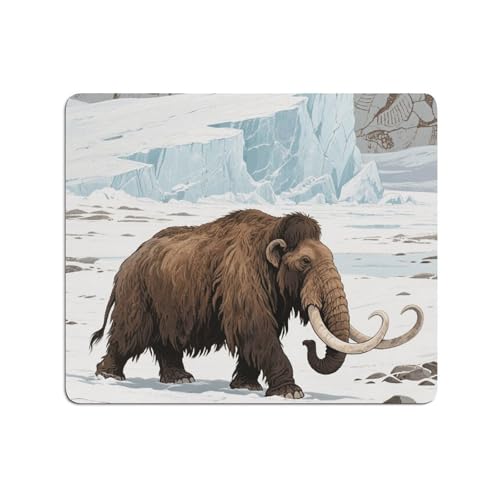Desk Pad Mat Mammoth Print Non-Slip Desk Mats Desk Protector for Office Home Lap Desk Laptop and Desktop Gift for The Holidays