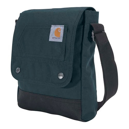 Carhartt Crossbody Snap Bag, Durable, Adjustable Shoulder Bag with Flap Over Snap Closure - color: Greenstone