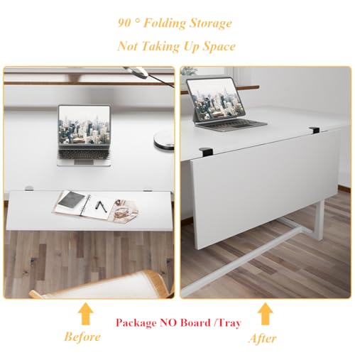 Under Desk Keyboard Tray Support Bracket Adjustable Desktop Extension Board Stand Clamp-on Keyboard Holder Arm Rest Tray Extension Plate Support Rack for Desk, NO Board/Tray, 1 Set (Style01) - style: Style01