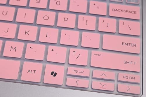 First-Row Backlight Keyboard Skin Compatible for 2026 HP EliteBook 8/6 G1i G1q G1a G1aN G1ah 14 inch & ProBook 4 G1i G1q G1a 14", EliteBook 640 G11 14” (NOT for EliteBook Ultra G1q/G1i 14") (Pink) - color: Pink