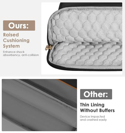MoKo 9-11 Inch Puffy Tablet Sleeve Bag Padded Protetive Carrying Case | Fits iPad Pro 11-inch M5, iPadAir 11-inch M4, iPad A16, iPad 10th/Air 5/4th 10.9-inch and Tab S8/S9 11-inch, Black - color: Black, style: 9 - 11 Inches