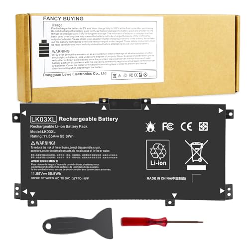LK03XL L09281-855 916814-855 Battery for HP Envy X360 bp1xx bq0xx bq1xx bq021dx bp112dx cn0xxx cn1xxx cn0011dx cn0012dx cp0xxx cp0011dx ae1xx ae111dx bw0xxx bw0013dx ce0xxx ce1xxx ce1013dx - size: 7.87*3.93*0.27inch LK03XL