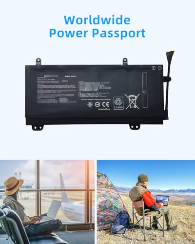 55Wh C41N1727 Laptop Battery Replacement for Asus Zephyrus GM501 GM501G GM501GS GM501GM ROG GU501 GU501GM Series Notebook 0B200-02900000M High Performance - style: C41N1727