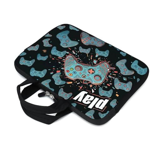 AMARY14 15 15.4 15.6 inch Laptop Handle Bag Computer Protect Case Pouch Holder Notebook Sleeve Neoprene Cover (Games-1) - color: Games-1