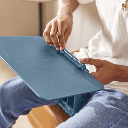 ECR4Kids The Surf Folding Portable Activity Lap Desk, Adjustable, Flexible Seating, Peacock Blue - color: Peacock Blue