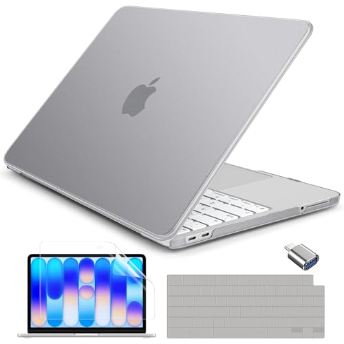 Batianda CrystalMist Case for MacBook Neo 13 Inch 2026, Frosted Grey | 4-in-1 Bundle Official Color Matched, Frosted Translucent Shell, Anti-Fingerprint Matte Finish, Slim Lightweight Protection - color: Matte Grey