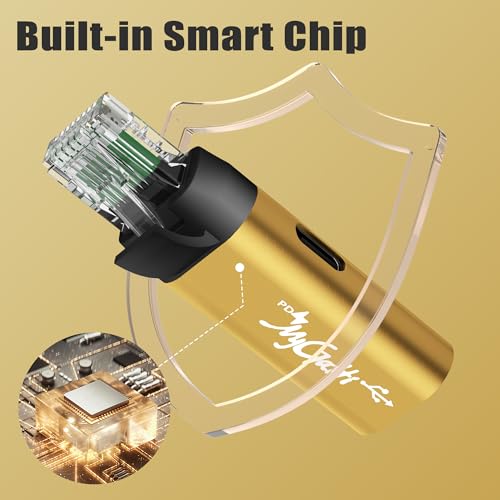 USB C to Ethernet Adapter with 100W Power Delivery, RJ45 Male to USB C Female Network LAN Adapter, Built-in Smart Chip, 1Gbps, Charging and Surfing 2 in 1, Supports PC, Laptop, Tablet, Smartphone - style: RJ45 to USB-C Adapter with PD Port