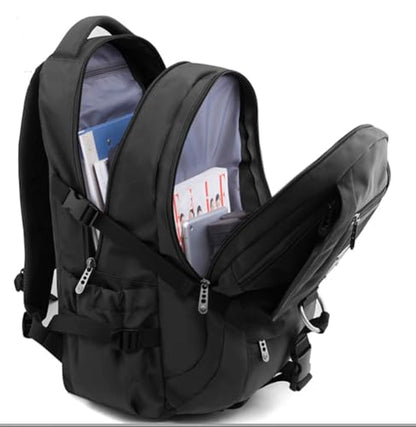 Laptop Backpack, Daypack with USB Port for Travel/Business/College/Women/Men - color: Black