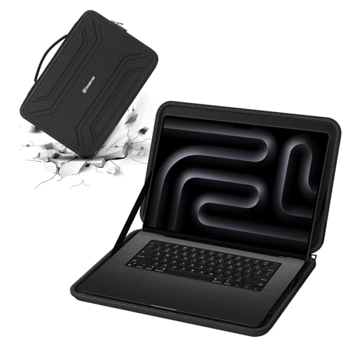 Smatree Hard Shell Laptop Sleeve for 16 inch HP OMEN Laptop 16 | Compatible for 16 inch Lenovo Yoga Pro 9i Aura Edition/Pro 9i, for 16inch Yoga 7/7i Gen 8, for ThinkPad P16 Gen 3 Case - color: Black-for 16 inch HP OMEN Laptop 16