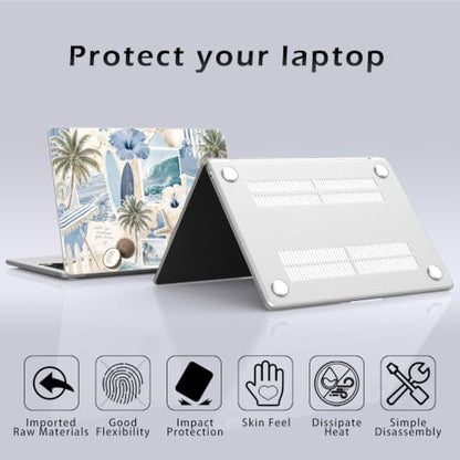 Compatible with MacBook Pro 13 inch Case M2 2025, 2024-2016 A2338 M1 A2251 A2289 A2159 A1989 A1708 A1706, Cute Beach Collage Protective Hard Shell Matte Cover for Mac Pro 13 - color: Beach K, size: MacBook Pro 13 inch