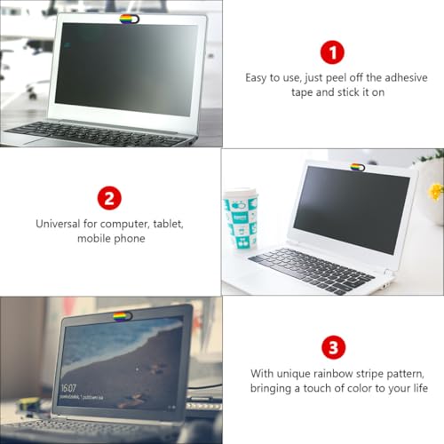 Homoyoyo 3 Pieces Webcam Cover Slide for Laptop and Tablet Privacy Protection Computer Camera Covers Ultra-Thin Sliding for Data Security