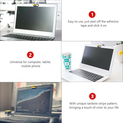 Homoyoyo 3 Pieces Webcam Cover Slide for Laptop and Tablet Privacy Protection Computer Camera Covers Ultra-Thin Sliding for Data Security