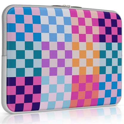 iCasso Laptop Sleeve 13 inch for MacBook Air 13-13.6 inch,Laptop case for MacBook Neo/Pro 13 inch, Slim Protective Travel Carrying Case Sleeve for 14 inch Chromebook,HP,Dell, Dopamine Checkerboard - color: Dopamine Checkerboard
