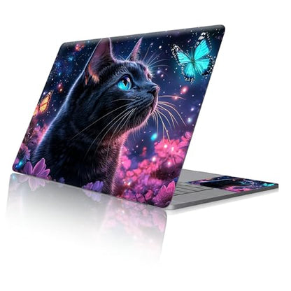 Reusable Universal Laptop Skin Sticker, Cut to Fit for 11.6–15.6 Inch Laptops, Waterproof Protective Film, No-Residue - Dreamy Cat - color: Dreamy Cat