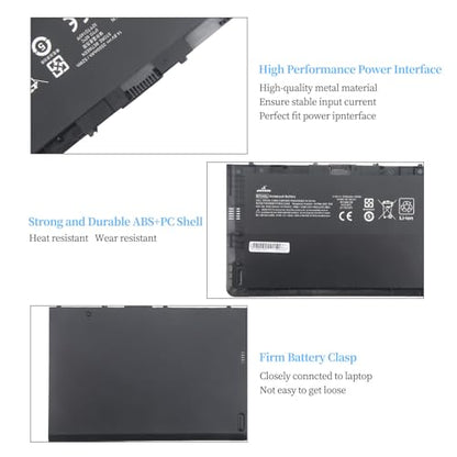 BT04XL Notebook Battery for HP EliteBook Folio 9470 9470M 9480m Ultrabook BT04 BA06 HSTNN-IB3Z HSTNN-I10C 687945-001 H4Q47AA 687517-241 HSTNN-DB3Z 687517-171-14.8V 52WH - size: 9.48*6.29*1.22 inch BT04XL