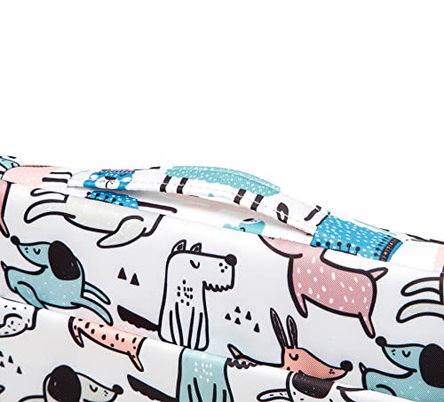 Kinmac Dogs Pattern 360° Protective Water Resistant Laptop Case Bag Sleeve with Handle for Surface Pro,MacBook Pro 13",MacBook 12",New MacBook Air 13" Retina and iPad pro 12.9 - color: Cartoon Dogs, size: 12 inch-13.3 inch