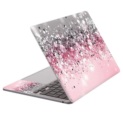 Universal Laptop Protective Skin,Trim-to-Fit Vinyl Sticker for 13–16 Inch Laptop,MacBook,Tablet & Notebook,Scratch-Proof Waterproof Cover,Pink Glitter Sequins - color: Pink Glitter Sequins