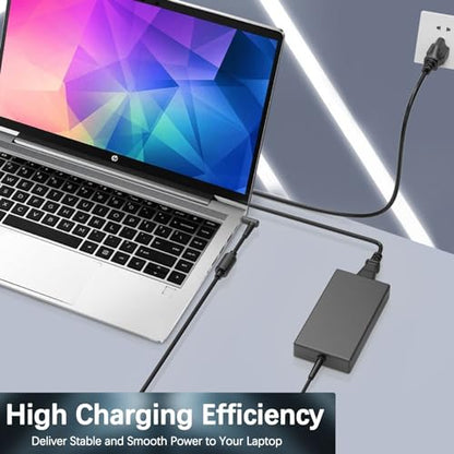 120W 19.5V 6.15A AC Charger for HP USB-C Dock G5 5TW10UT 5TW10AA USB-C/A Universal Dock G2 5TW13AA Envy 15 17 Series Omen 15-5000 5100 5200 710415-001 L41856-001 Power Supply Adapter Cord