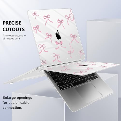 May Chen Compatible with MacBook Air 13 inch Case 2022 2021, 2020-2018 Release Model: M1 A2337 A2179 A1932, Plastic Hard Shell Case Cover for Mabook Air 13 inch with Retina Dispaly, Star Bow - color: Star Bow