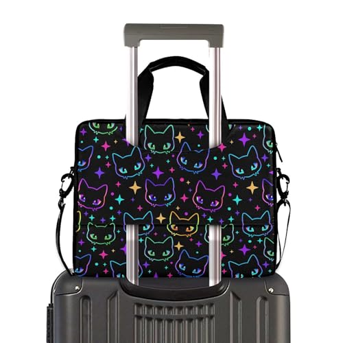 MNSRUU Laptop Bag for 15.6 inch Black Gothic Bats - color: Halloween Theme 089