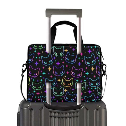 MNSRUU Laptop Bag for 15.6 inch Black Gothic Bats - color: Halloween Theme 089