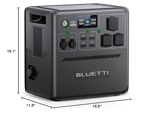 BLUETTI Pioneer 150 (AC240) Portable Power Station, 1536Wh Solar Generator | Expandable to 10136Wh, 2400W LFP Battery, IP65 Water Resistant, 0-80% in 45 Min, Emergency Power for Camping, Home, RV Life - style: BLUETTI AC240