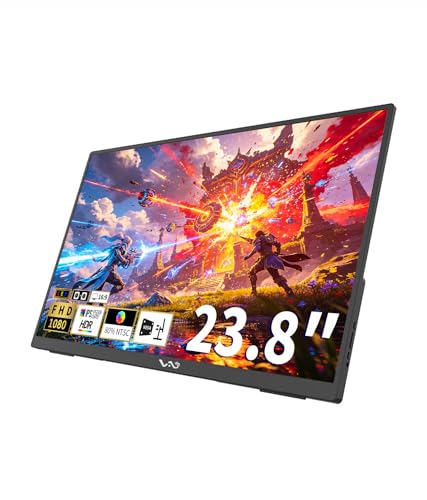 LB M24 23.8 Inch Portable Monitor 100Hz 1080P FHD IPS Computer Display with USB-C, HDMI, VESA Mountable, Built-in Stand Desktop Screen with Speaker for PC Laptop Mac PC - size: M24 (23.8")