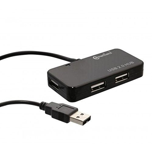 Connectland CL-HUB20033 Ultra Slim USB 2.0 4 Port Hub for Desktop and laptops Black