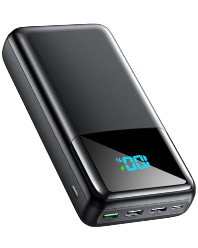 Portable Charger Power Bank 50000mAh, USB-C PD 30W Fast Charging, High Capacity External Battery Pack for Camping, Portable Phone Charger for iPhone 17/16/15/14/13/12/11 Samsung Android (Black) - color: Black-c