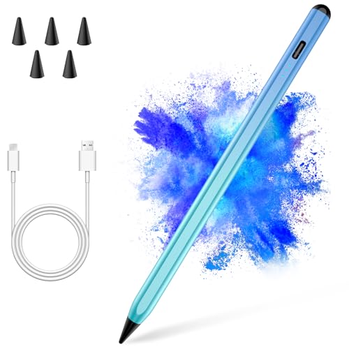 TaIYanG iPad Stylus Pen for iPad 2018-2026, Palm Rejection, Fast Charging | Tilt Sensitivity, for iPad Pencil A16 /10/9/8/7/6, Pro 11/13" (M5/M4),Air M4/M3/M2/5/4, Pro 11/12.9",Mini 6/5,Gradient Blue - color: Gradient Blue
