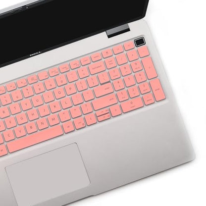 2 PCS Keyboard Cover Skin for 15.6 Inch Dell Latitude 3540 5520 5521 5540 5550, 15.6 Inch Dell Precision 3560 3561 3570 3571 3580 3581 3590 3591 Laptop Protective Keyboard Cover-Pink+Clear - color: Pink+Clear