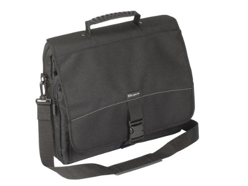 Targus Laptop Carrying Case for 15.6-Inch Laptops Messenger Slim Case for Men and Women, Bags for HP, Microsoft, Dell, Lenovo, Apple, Black (TCM004US) - style: Basic Messenger