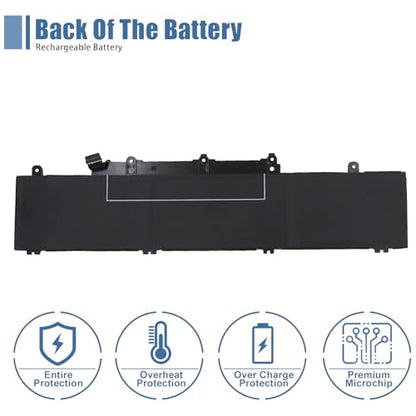 L19M3PD5 L19C3PD5 L19L3PD5 Laptop Battery Replacement for Lenovo ThinkPad 2022 2021 2020 E15 E14 4th 3rd 2nd Gen Series L20C3PD4 L20D3PD4 L20L3PD4 11.1V 45Wh 4120mAh - size: 11.52*2.91*0.26 inch L19M3PD5