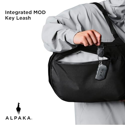 ALPAKA Metro Backpack 12L Compact Laptop Backpack Black | Laptop Sleeve Fits 14-inch Laptop, Internal Water Bottle pocket for Men and Women, Weatherproof Fabric Axoflux 300D - color: Black-axoflux 300d