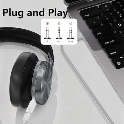 CERRXIAN 2 PCS USB C to 3.5mm Headphone Jack Adapter,Type C Female Input to Aux Male Output Digital Audio Converter for PC, Tablet, Laptop, Microphone, Speaker - style: Type C Female Input to Aux Male