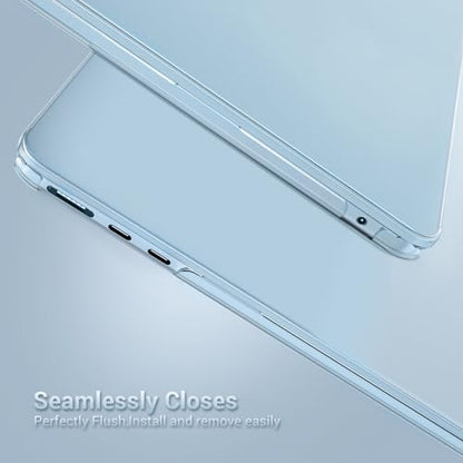 MOSISO Compatible with MacBook Air 15 inch Case M5 M4 M3 M2, Sky Blue Clear | Ultra Thin Hard Case,Precision Color & Anti-Fingerprint -Compatible with MacBook Air 15.3 inch A3241 A3114 A2941 2026-2023 - color: Sky Blue Clear