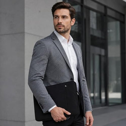 RAINYEAR 16 inch Laptop Sleeve Carrying Case with Handle & Pocket, Black | Protective Padded Polyester Laptop Sleeve Case Briefcase Handbag for 16 inch MacBook Pro/Max M1 M2 M3 M4 M5 - color: Black, size: 16"