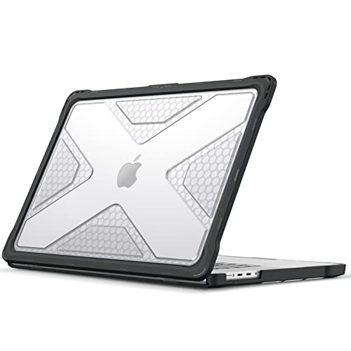 Fintie Case for MacBook Pro 16 Inch A3429 A3428 A3403 A3186 A2991 A2780 A2485 (2026-2021) - Heavy Duty Rugged Hard Shell Cover for MacBook Pro 16" M5/M4/M3/M2/M1 Chip, Crystal Clear - color: Crystal Clear