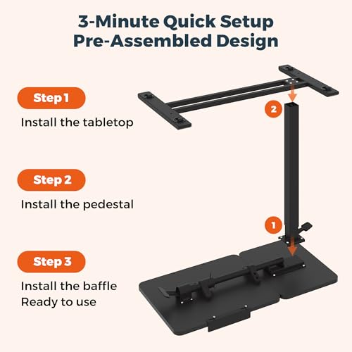 28''Pneumatic Overbed Tilting Bedside Table,Small Desk with Wheels | 27.6"x15.7" Black Single-Side Flip Tabletop,Hospital Medical Bedside Table,Overbed Table with Wheels,Small Standing Desk - color: Black, size: Small