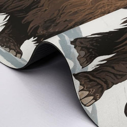 Desk Pad Mat Mammoth Print Non-Slip Desk Mats Desk Protector for Office Home Lap Desk Laptop and Desktop Gift for The Holidays