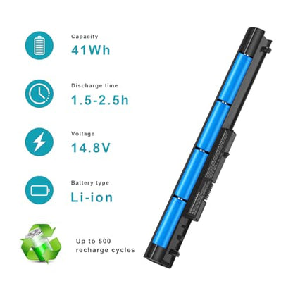 ASUNCELL 776622-001 LA04 Laptop Battery Replacement for HP Pavilion 14 15 241 247 248 340 345 G1 G2 LA03DF 15-F272WM 15-F233WM 15-F211WM 752237-001 728460-001 4 Cells 14.8V 41Wh - color: LA04