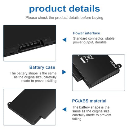 Futurebatt PKWVM Laptop Battery Replacement for Dell Precision 7550 7560 7750 7760 Mobile Workstation P44E P93F P44E001 P44E002 P93F001 P93F002 C903V CR72X 0CR72X 0447VR 068N03 17C06 453-BBCQ - size: PKWVM 14.17*3.74*1.18 in