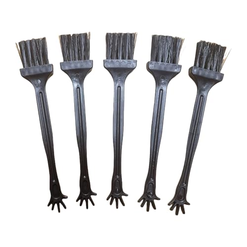 5Pieces Computer Keyboard Tool Electronic Small Brush for Office Worker and Frequent Laptop Users - color: Black
